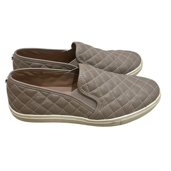 Steve Madden quilted slip on sneaker Ecentrcq taupe vegan leather size 11 - Picture 2 of 12
